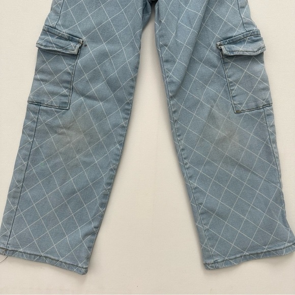 Girls Wide Leg Cargo Jeans Size 7 - Picture 8 of 15